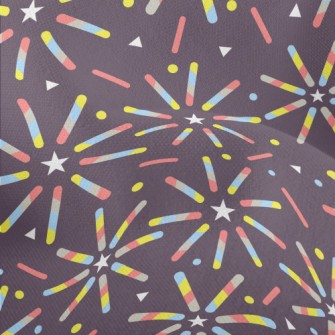 Colorful Star Fireworks Lightweight Performance Linen