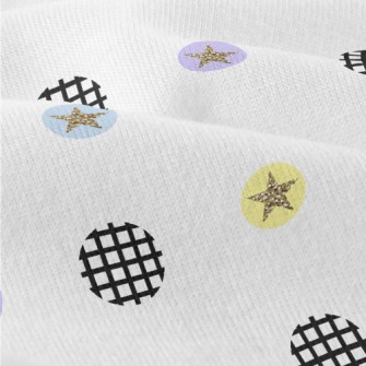 Black And White Circle Stars Modern Jersey