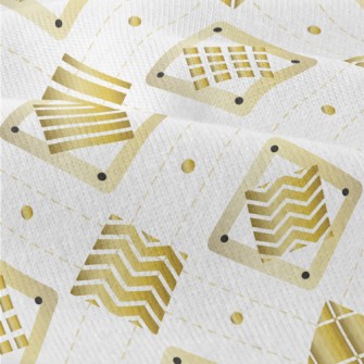 Gold Geometric Square Modern Jersey