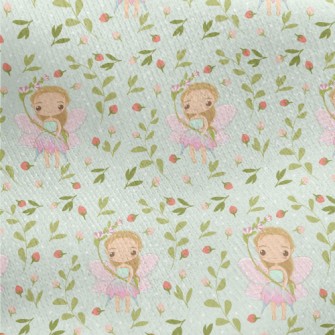 Flower Elf Little Girl Jersey Backed Fleece