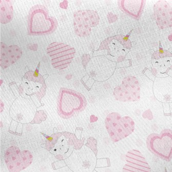 Heart Dancing Unicorn Jersey Backed Fleece