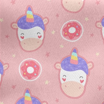 Unicorn Donuts Jersey Backed Fleece