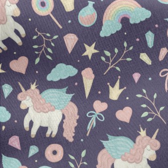Magical Unicorn Queen Jersey Backed Fleece