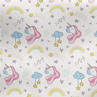 Diamond Proud Unicorn Jersey Backed Fleece