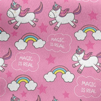Magical Real Unicorn Jersey Backed Fleece