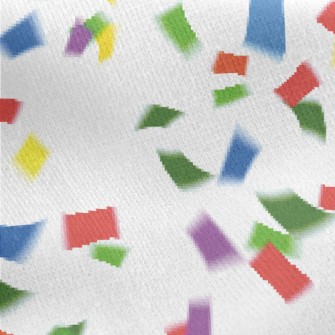 Rainbow Flying Paper Jersey Backed Fleece