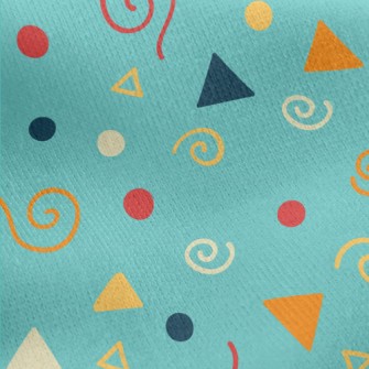 Triangle Dot Vortex Jersey Backed Fleece
