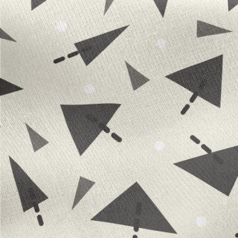 Arrow Dotted Triangle Jersey Backed Fleece