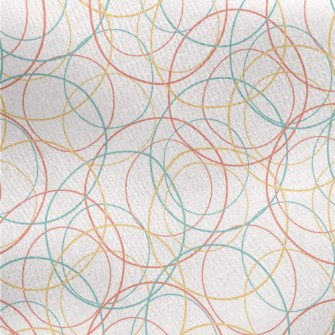 Three Color Crossed Circles Jersey Backed Fleece