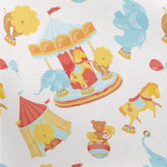 Animal Carousel Pongee