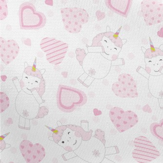 Heart Dancing Unicorn Pongee
