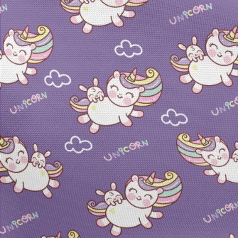 Smiley Unicorn Bunny Pongee