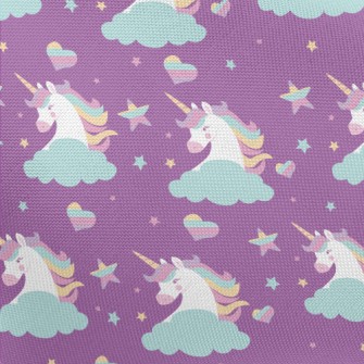 Fantasy Colorful Unicorn Pongee