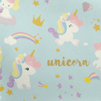 Cute Baby Unicorn Pongee