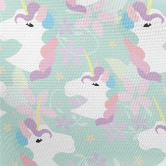 Flower World Unicorn Pongee