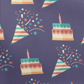 Birthday Colorful Cake Pongee