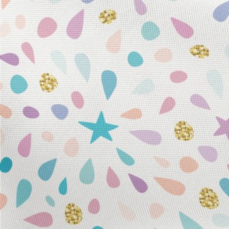 Water Drop Star Sequins Pongee