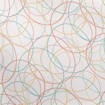 Three Color Crossed Circles Pongee