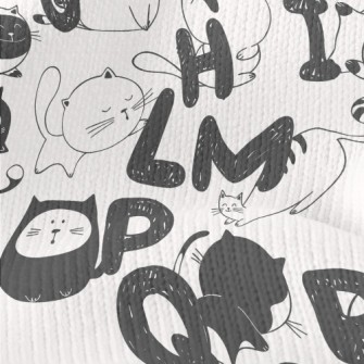 Funny Cat Handwriting In Engli Stretch Jersey