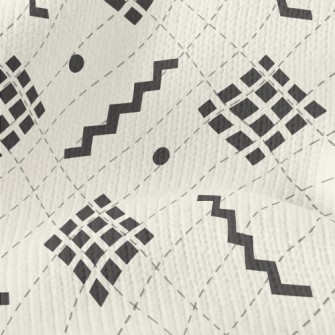 Dashed Square Stretch Jersey