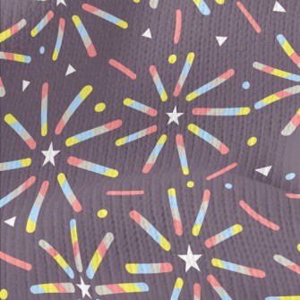 Colorful Star Fireworks Stretch Jersey