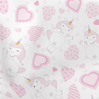 Heart Dancing Unicorn Lightweight Cotton Poplin