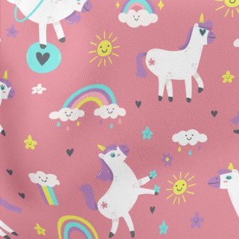 Lively And Active Unicorn Lightweight Cotton Poplin