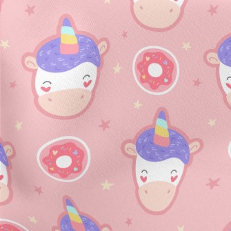 Unicorn Donuts Lightweight Cotton Poplin