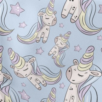 Beautiful Spotted Unicorn Lightweight Cotton Poplin