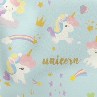 Cute Baby Unicorn Lightweight Cotton Poplin