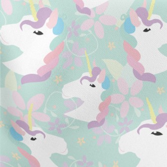 Flower World Unicorn Lightweight Cotton Poplin