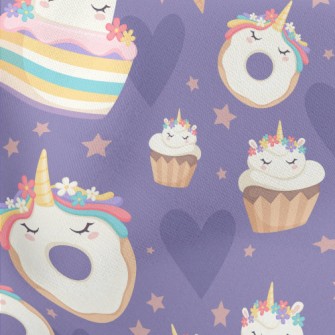 Unicorn Shaped Cake Lightweight Cotton Poplin