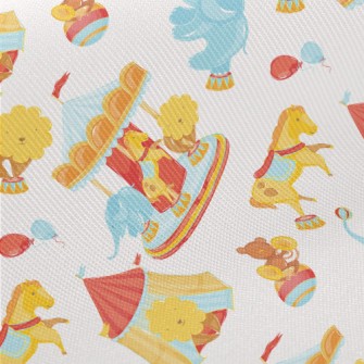 Animal Carousel Midweight Cotton Poplin