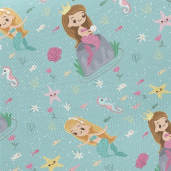 Mermaid Princess Midweight Cotton Poplin