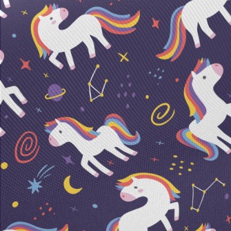 Unicorn And Galaxy Midweight Cotton Poplin