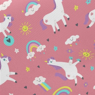 Lively And Active Unicorn Midweight Cotton Poplin