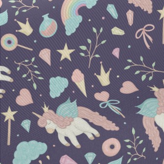 Magical Unicorn Queen Midweight Cotton Poplin