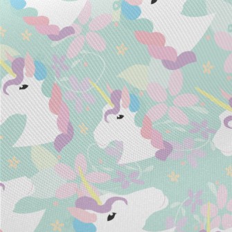 Flower World Unicorn Midweight Cotton Poplin
