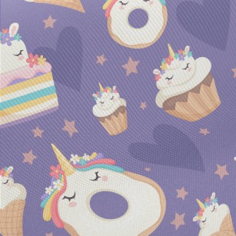 Unicorn Shaped Cake Midweight Cotton Poplin