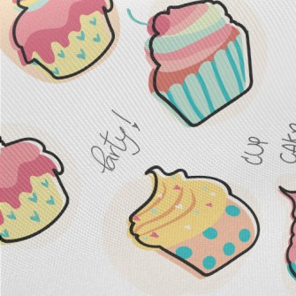Delicious Cup Cake Midweight Cotton Poplin