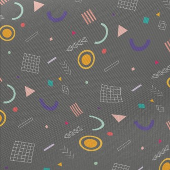 Creative Geometric Shapes Midweight Cotton Poplin