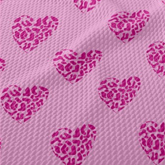 Leopard Heart Birdseye Piqué