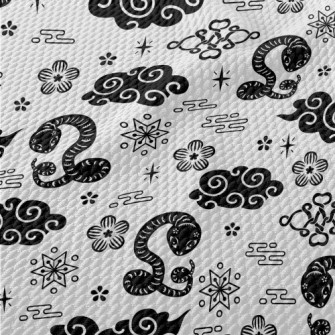 Chinese Year Of The Snake Elem Birdseye Piqué