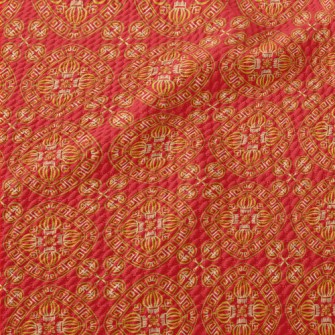 Chinese Lantern Totem Birdseye Piqué