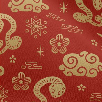Happy Year Of The Snake Chiffon