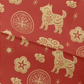 Chinese Dragon Dog Element Waterproof Oxford