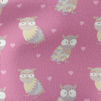 Cute Big-eyed Owl Waterproof Canvas