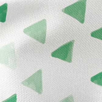 Hand Drawn Green Triangle Waterproof Canvas