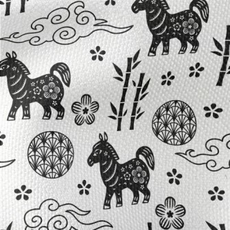Chinese Year Of The Horse Elem Waterproof Canvas