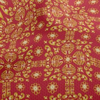 Chinese Traditional Pattern Athletic Mesh Flat Back